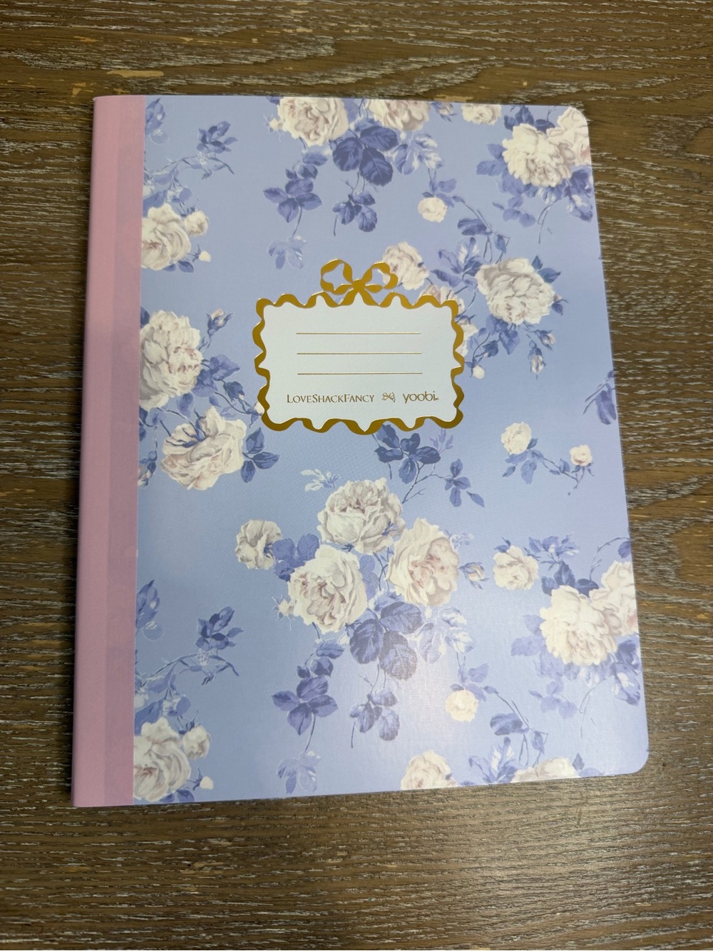 💙🎯 LoveShackFancy x Target - Yoobi Wide Ruled Composition Book Whisper Blue